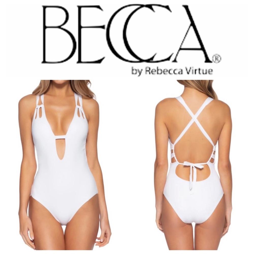 NWOT BECCA Skylar Color Code One-Piece Swimsuit